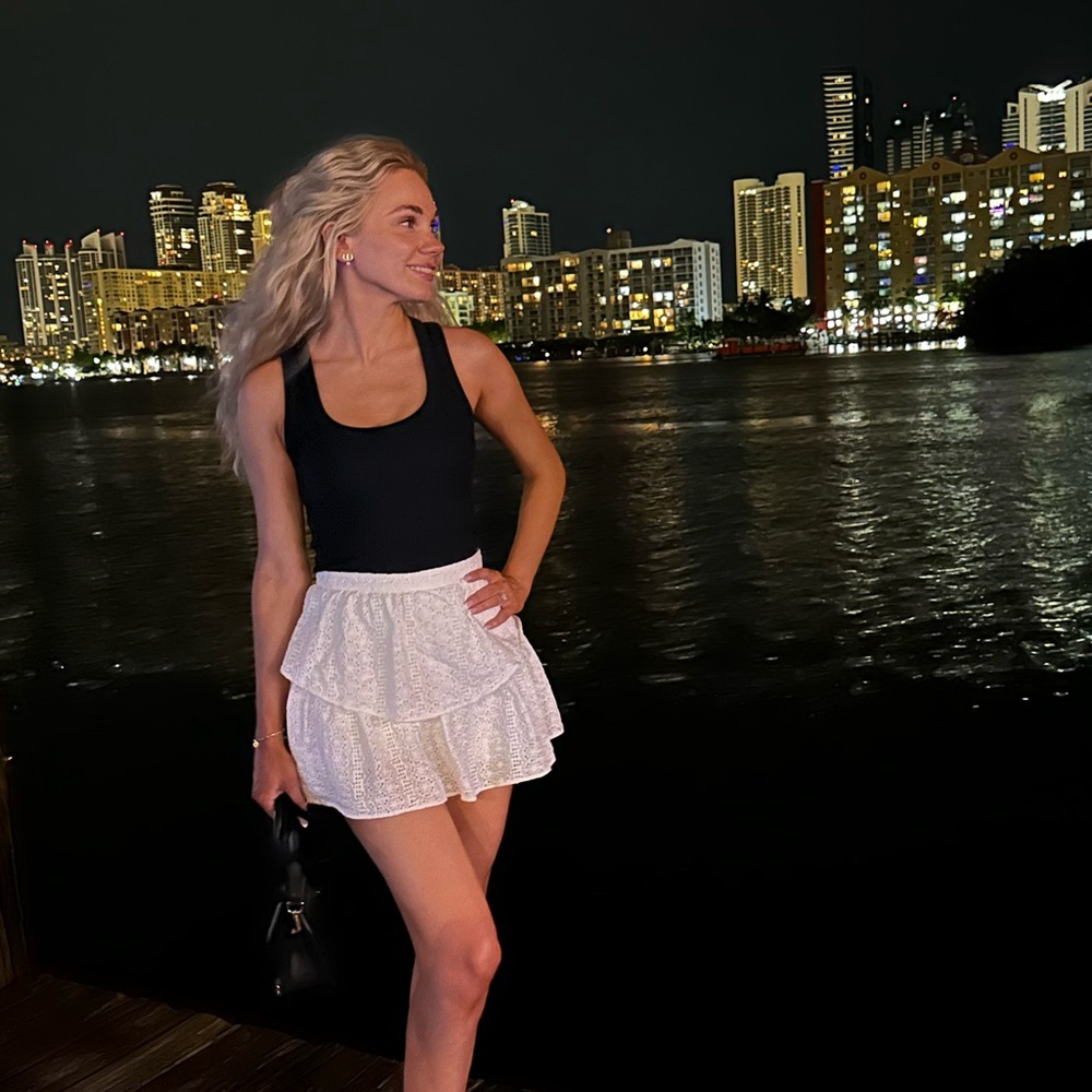 Eyelet Skort